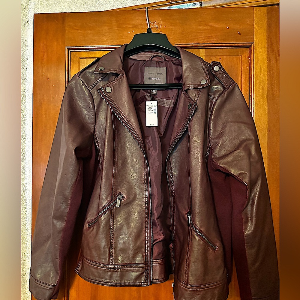 Faux Leather Moto Jacket